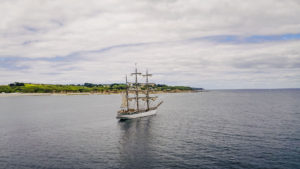 Le Français at sea during Hydroconsult’s 20th anniversary celebration